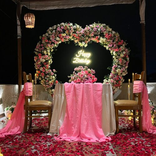 The Heart Decor Setup